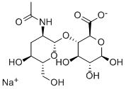 ヒアルロン酸 (トサカ製) 化学構造式