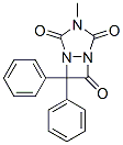 1,3,5-Triazabicyclo3.2.0heptane-2,4,6-trione, 3-methyl-7,7-diphenyl- Structure