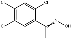 Ethanone, 1-(2,4,5-trichlorophenyl)-, oxime Structure