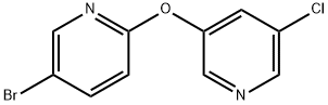 3-bromo-6-(5-chloropyridin-3-yloxy)pyridine 结构式