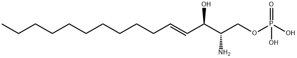 (2S,3R,4E)-2-AMino-4-pentadecene-1,3-diol 1-Phosphate 结构式