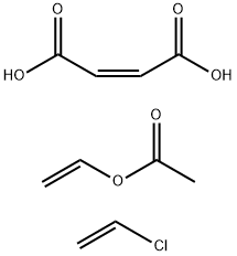 含有氯乙烯和乙酸乙烯酯的2-丁烯二酸-(Z)-的聚合物, 9005-09-8, 结构式