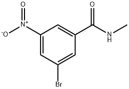 N-甲基-3-溴-5-硝基苯甲酰胺,90050-52-5,结构式