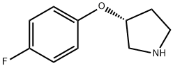 (3R)-(4-FLUOROPHENOXY)-PYRROLIDINE HYDROCHLORIDE Structure