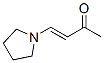 3-Buten-2-one, 4-(1-pyrrolidinyl)-, (3E)- (9CI) 结构式