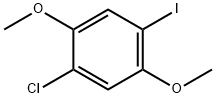 1-クロロ-2,5-ジメトキシ-4-ヨードベンゼン 化学構造式
