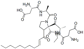 undecenoyl-aspartyl-dialanyl-proline ethylamide Structure