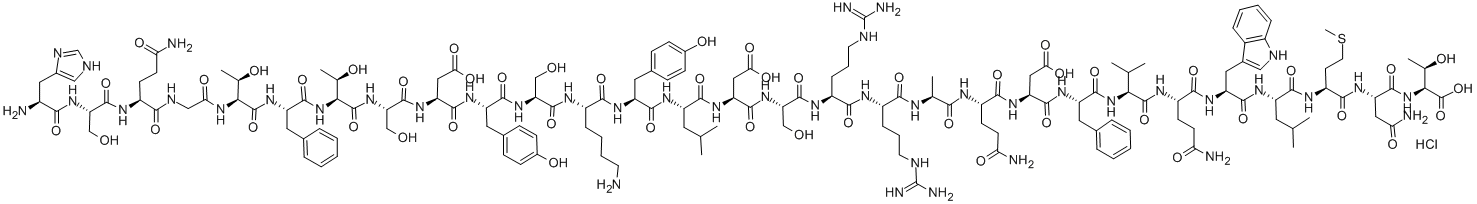 GLUCAGON HYDROCHLORIDE(HUMAN) Structure