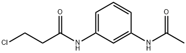 N-[3-(acetylamino)phenyl]-3-chloropropanamide Struktur