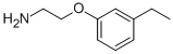 2-(3-Ethyl-phenoxy)-ethylamine Struktur