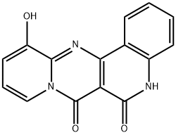 11-hydroxy-5H-5,7a,12-triaza-benzo[a]anthracene-6,7-dione Struktur