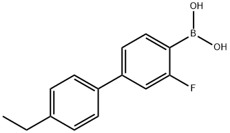 4''-ETHYL-3-FLUOROBIPHENYL-4-BORONIC ACID Structure