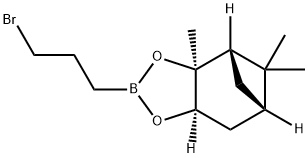 (3AS,4S,6S,7AR)-2-(3-溴丙基)-3A,5,5-三甲基六氢-4,6-甲基苯并[D][1,3,2]二氧杂硼烷, 90084-37-0, 结构式