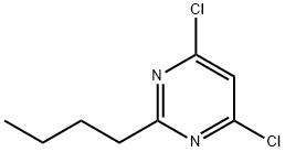 2-BUTYL-4,6-DICHLOROPYRIMIDINE Struktur