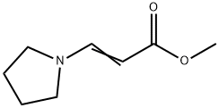 3-ピロリジン-1-イルアクリル酸メチルエステル 化学構造式