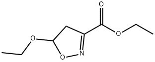 3-Isoxazolecarboxylic acid, 5-ethoxy-4,5-dihydro-, ethyl ester Structure
