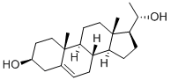 (20S)-プレグナ-5-エン-3β,20-ジオール 化学構造式