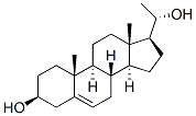 (20R)-プレグナ-5-エン-3β,20-ジオール 化学構造式