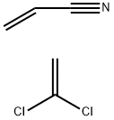ポリ(塩化ビニリデン-CO-アクリロニトリル), 80/20 化学構造式