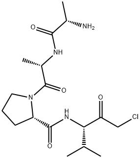 ALA-ALA-PRO-VAL-CMK, 90105-47-8, 结构式