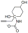 1,4-Cyclohexanediol,1-(2-propynyl)-,1-carbamate,cis-(9CI) Struktur