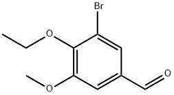 3-溴-4-乙氧基-5-甲氧基苯甲醛, 90109-65-2, 结构式
