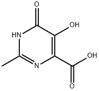 5,6-二羟基-2-甲基嘧啶-4-甲酸 结构式