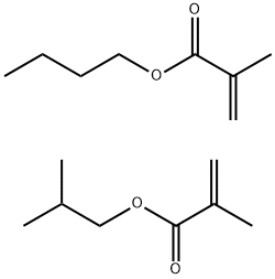 メタクリル酸ブチル/メタクリル酸イソブチル共重合体 化学構造式