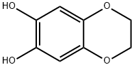 1,4-ベンゾジオキサン-6,7-ジオール 化学構造式