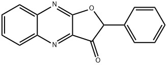 Furo[2,3-b]quinoxalin-3(2H)-one,  2-phenyl- Structure