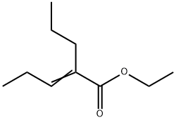 (E,Z) 2-Propyl-2-pentenoic Acid Ethyl Ester Structure