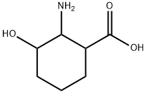 Cyclohexanecarboxylic  acid,  2-amino-3-hydroxy- Structure