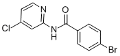 BENZAMIDE, 4-BROMO-N-(4-CHLORO-2-PYRIDINYL)- Structure