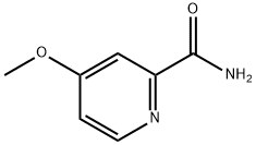 4-メトキシ-ピリジン-2-カルボン酸 アミド 化学構造式