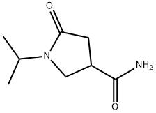 1-异丙基-2-氧代吡咯烷-4-甲酰胺 结构式
