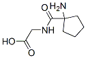 2-[(1-aminocyclopentanecarbonyl)amino]acetic acid Struktur