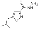 5-(2-METHYLPROPYL)-3-ISOXAZOLECARBOXYLIC ACID HYDRAZIDE 结构式