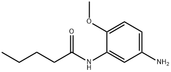 N-(5-アミノ-2-メトキシフェニル)ペンタンアミド 化学構造式