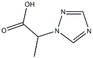 2-(1H-1,2,4-トリアゾール-1-イル)プロパン酸 化学構造式