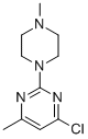 4-CHLORO-6-METHYL-2-(4-METHYL-1-PIPERAZINYL)PYRIMIDINE 结构式