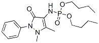 (2,3-Dihydro-1,5-dimethyl-3-oxo-2-phenyl-1H-pyrazol-4-yl)phosporamidic acid dibutyl ester Struktur