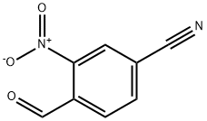 4-醛基-3-硝基-苯腈,90178-78-2,结构式