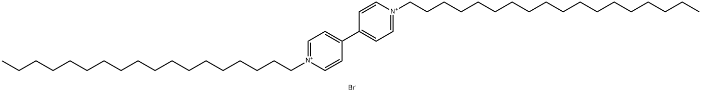 1,1'-ビスオクタデシル-4,4'-ビピリジニウム 化学構造式