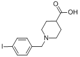 1-(4-IODO-BENZYL)-PIPERIDINE-4-CARBOXYLIC ACID Structure