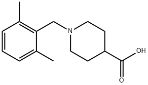 1-[(2,6-DIMETHYLPHENYL)METHYL]-PIPERIDINE-4-CARBOXYLIC ACID Structure