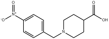 N-(4-NITROBENZYL)PIPERIDINE-4-CARBOXYLIC ACID 化学構造式