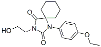 1-(p-Ethoxyphenyl)-3-(2-hydroxyethyl)-1,3-diazaspiro[4.5]decane-2,4-dione Struktur