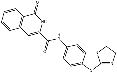 902014-24-8 3-Isoquinolinecarboxamide,  N-(2,3-dihydroimidazo[2,1-b]benzothiazol-6-yl)-1,2-dihydro-1-oxo-