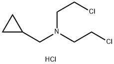 2-chloro-N-(2-chloroethyl)-N-(cyclopropylMethyl)ethanaMine hydrochloride, 90202-51-0, 结构式