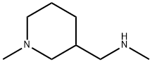 N,N-ジメチル-1-(3-ピペリジニル)メタンアミン 化学構造式